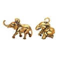 thumbnail image 3 of Qarigey Colgante de elefante antiguo, llaveros con dije de Animal Vintage, decoración de joyería, artesanías, figuritas, decoración de Ropa, zapatos y accesorios Miscelánea  elefante Cobre puro sólido, 3 of 6