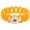 Orange, variant on Snap Jewelry Silicone Stretch Bracelet in Blue with Single Snap Holder, 6.25 Inch Length