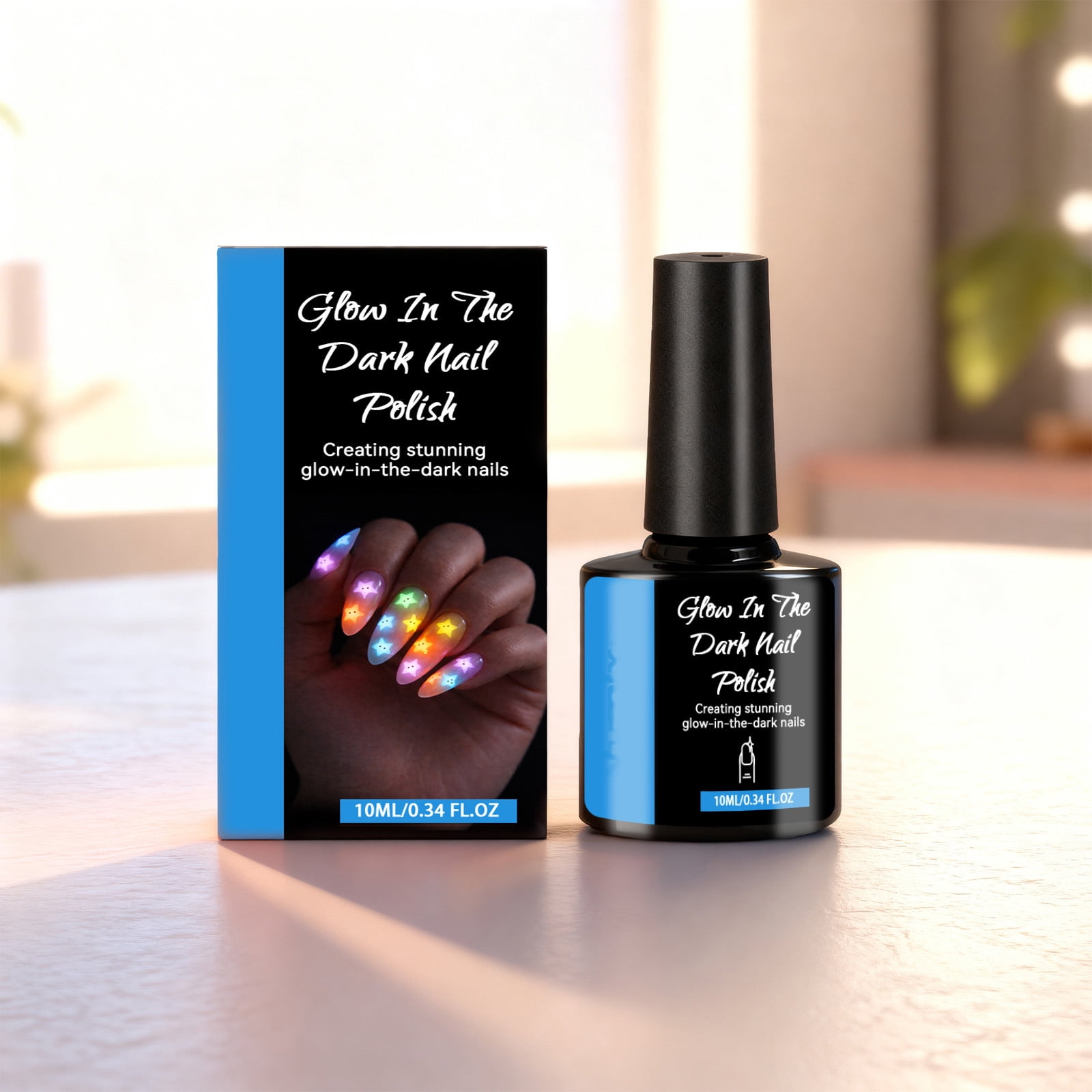 Three Cheers for Girls Glow In The Dark Nail Polish Set, 5 Bottles