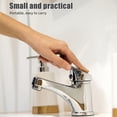 thumbnail image 3 of CRILSTYLEO 10 Pcs Water Temperature Sign Kitchen Faucet Signs Plastic Black Aesthetic Design Faucet Replacement Parts, 3 of 6