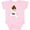 AD-Pink, variant on Inktastic Karate Girl, Cute Girl, Black Belt, Brown Hair Girls Baby Bodysuit