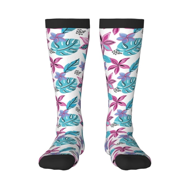 Balery Hawaiian Style Calcetines novedosos Calcetines deportivos Calcetines hasta la rodilla Calcetines de algodón Calcetines originales y geniales