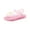 Pink, variant on Girls Light Up Crystal Jelly Sandals Closed Toe Glowing Slippers with Non-Slip Sole for Summer Beach Party, Size 24-34