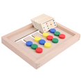 thumbnail image 1 of Precise Manufacturing Stable Performance Wooden Slide Puzzle, Slide Puzzle, Kindergarten For Home Educational Toy Birthday Gift Children's Playground Four-Color Game Round Type, 1 of 8