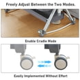 thumbnail image 3 of ManyFun 5 in 1 Wide Baby Bassinet Bedside with Diaper Changer with Height-Adjustable and Wheels,Gray, 3 of 10