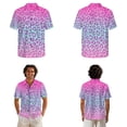 thumbnail image 2 of Whosucclay Pink Leopard Gradient Print Matching Hawaiian Holiday Outfit Set Men Button T-Shirts and Women Sleeveless Sundresses Dress 2026 Spring Long Midi Dress Travel Outfit, S, 2 of 7