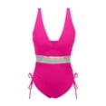 thumbnail image 4 of FhsagQ Ensembles de Maillots de Bain pour Femmes Filet de Bain Maillots de Bain pour Femmes Col en V Bretelles Réglables Maillots de Bain Ensembles de Maillots de Bain pour Femmes Filet de Pêche Rouge TTG, 4 of 5