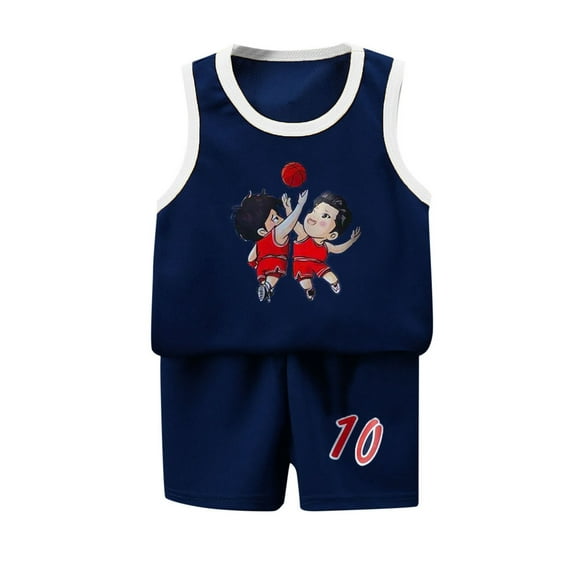 Kids Basketball #24 Classic Mesh Tank Top Shorts for Boys Girls Sleeveless Athletic Training Uniforms