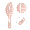 thumbnail image 3 of Unique Bargains 1 Pc Durable Leaf Shape Hair Brush for Curly Straight Wavy Hair Plastic Pink, 3 of 3