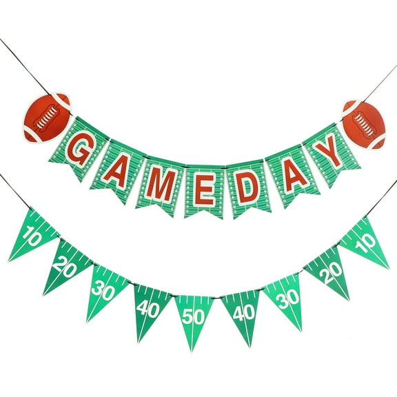 unbranded 2 Pcs Football Theme Birthday Party Decorations Baby 0.1X12.8X18CM