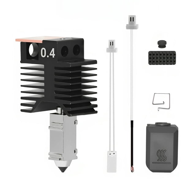 Kit de boquillas para extrusor, bloque calefactor para extrusor, piezas para impresoras 3D portátiles 04 mm