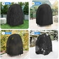 thumbnail image 6 of Outdoor Egg Chair Cover, 46inch Double Egg Chair Covers Waterproof Heavy Duty with Zipper for Patio Hanging Egg Chair and Wicker Chairs, Black-46x44x58inch, 6 of 6