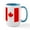White/Blue Inside, variant on CafePress - Canadian Flag Large Mug - 15 oz Ceramic Large White Novelty Mug