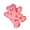Red, variant on Yihuala Bear Shape Pillow For Bed Sofa Features Comfortable Filling And Dot Designs