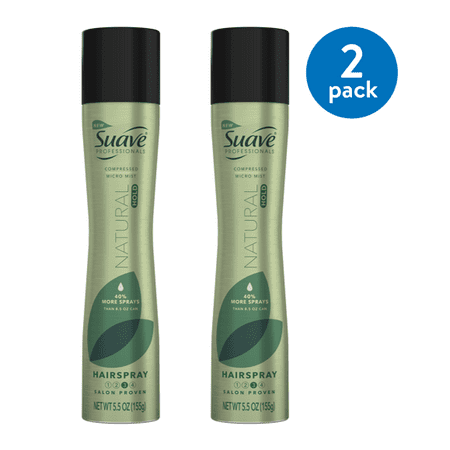 Suave Professionals Hairspray Compressed Micro Mist Natural Hold 5.5 oz (2