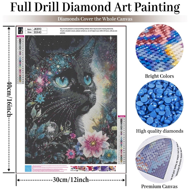 BYGFHLYW Diamond Painting Kit, Cat 5D Full Round photo 2