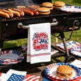 thumbnail image 4 of huayou 4th of July Patriotic Theme Towel, 15.8x23.6 Inch Red White Blue Prints Towel, Soft Quick Dry Towel for Party, Bathroom, Kitchen, 4 of 6
