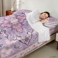 thumbnail image 3 of Erosebridal Hippie Mandala Full Size Sheets, Bohemian Floral Bed Sheets, Purple, 4 Pieces 1 Flat Sheet, 1 Fitted Sheet and 2 Pillowcases, 3 of 5