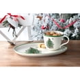 thumbnail image 2 of Spode Christmas Tree Soup & Sandwich Set - 11" Oval Tray & 16 oz Mug - Earthenware Holiday Serveware, Microwave, Dishwasher, Oven Safe - Traditional Christmas Décor with Gift-Boxed Festive Set, 2 of 3