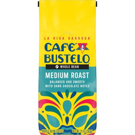 Café Bustelo Medium Roast Whole Bean Coffee, 10-Oz. Bag