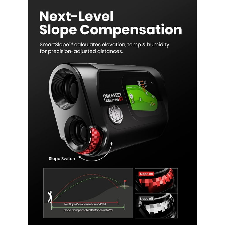 MILESEEY「GenePro G1」レーザー距離計 MILESEEY GenePro G1 Touchscreen & GPS Rangefinder with Slope