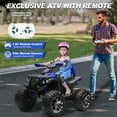 thumbnail image 3 of Joyracer 4x4 24V Kids Ride on ATV with Remote Control, 2 Seater 24 Volt Ride on Toys, 800W 4-Wheeler Quad Car for Big Kids, Blue, 3 of 9