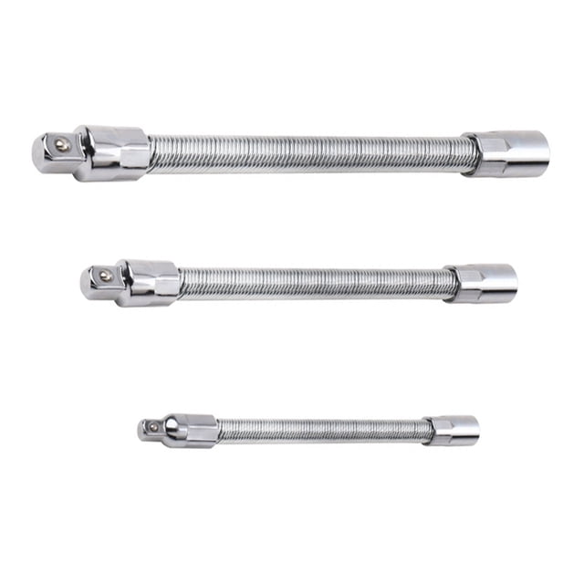 3pcs Flexible Bit Extension Rods Spring Steel Electronic Tool Joint Rods