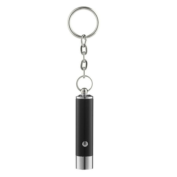 HUANLEDASH UV Flashlight Keychain Mini Battery Operated Portable Multifunctional Anti-fake Money Detection Metal Black Lamp Torch Key Ring Backpack Supplies