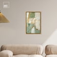 thumbnail image 4 of Sage Green Boho Elegant Abstract Canvas Wall Art by Art Remedy, Gold Floater Frame, 16"x24", 4 of 8