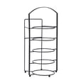 thumbnail image 3 of veasfak Dish Storage Rack Carbon Steel Multifunctional 5 Layer Preparation Dish Rack black, 3 of 9