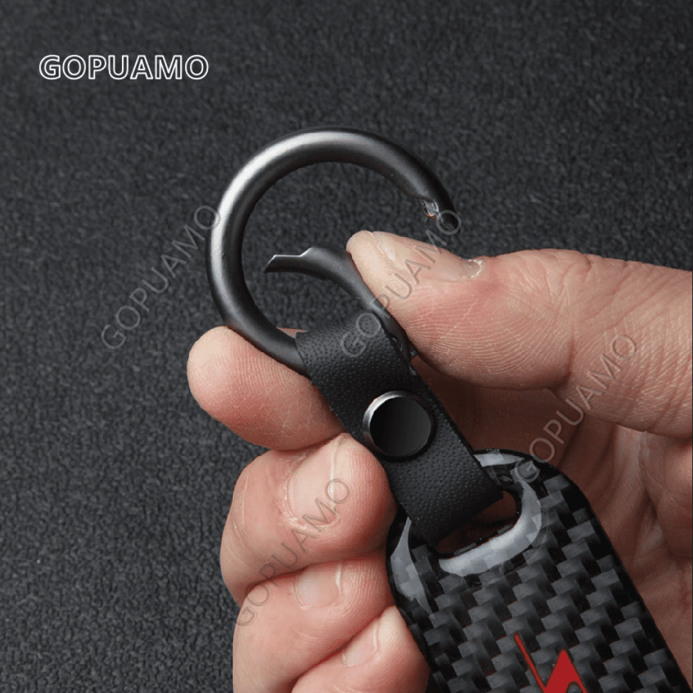 For Audi A7 Car Key Chain Carbon fiber Keychain Buckle Luxury Key Ring Car Keychain Accessories