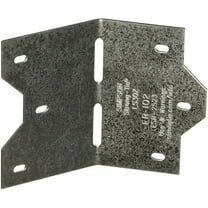 Simpson Strong Tie LS30Z ZMAX Galvanized 18-Gauge 3-3/8-Inch Adjustable L-Angle