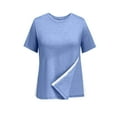 thumbnail image 3 of Post Shoulder Surgery Shirts Womens Short Sleeve Tear Away Top After Rotator Cuff Shirts Chemo Port Adaptive Cloth, 3 of 3