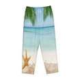 thumbnail image 4 of Bingfone Pajamas For Women,Starfish In Beach Pajama Pants With Pockets-Medium, 4 of 9