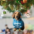 thumbnail image 5 of Luoshdecor Christmas Dachshund Ornament,Acrylic Fun Hoodie Dog Hanging Crafts for Xmas Tree Decorations 3.15 in, 5 of 6