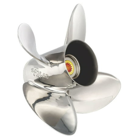 UPC: 0824375031588 | Solas 9553-140-21 Rubex HR4 Stainless Steel 4-Blade Boat Propeller – RH  14 In. Diameter x 21 In. Pitch
