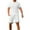 White, variant on Cmfcve Men's Summer Short Sets Lapel Breathable Top Sets Drawstring Short Sleeve Gym Sets with Pocket
