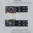 thumbnail image 4 of M.2 PCIe Expansion Card Split-Free PLX8747 Integrated Module Supports Four M.2 SSD Half-Height/Full-Height Slots,1 x M.2 PCIe Expansion Card, 4 of 6