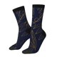 thumbnail image 1 of Fotbe Copper-Gold Gloss Outline Flower Calcetas Largas con Estampado para Hombre y Mujer – Calcetas de Compresión Transpirables y Elásticas, Viajar y Uso Diario Talla 5-11, 1 of 6