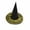 Yellow, variant on SAWOBUUN Glitter Brim Witch Hat for Kids & Adults Shiny Texture Halloween Wizard Hat with Sequin Band Sparkly Accessory for Party Dress up