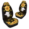 thumbnail image 3 of Chririnla 2 PCS Car Seat Covers Cute Elephant Sunflower Print Front Auto Seat Cover, Breathable Car Bucket Seats Protector Covers Universal fit for SUV Sedan Van, 3 of 7