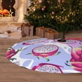thumbnail image 5 of KLL 30" Christmas Tree Skirt Dragon Fruit Xmas Tree Skirts Mat for New Year Xmas Holiday Party Indoor Outdoor Home Decoration, 5 of 5
