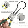 thumbnail image 3 of ASKITO 4PCS Snap Ring Pliers Set, Heavy Duty 7 inch Internal/External Circlip Pliers Kit with Storage Case, Straight/Bent Jaw Tips for C-Clip Ring Remover, Green, 3 of 9
