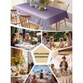 thumbnail image 5 of Purple Gradient Table Cloth 52x70 Inch Rectangle, Simple Color Gradient Abstract Art Waterproof Tablecloth Washable Table Cover for Party Picnic Dinner Decor, 5 of 9