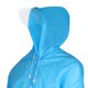 thumbnail image 3 of Chubasquero Impermeable Cola Con Capucha Transparente Azul L, 3 of 8