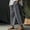 Dark Gray, variant on Cotton and Linen Straight Leg Pants for Women Solid Color Elastic Waist with Pockets Lightweight Pants Freedom Fashion Simple and Comfortable Run Sports M Black