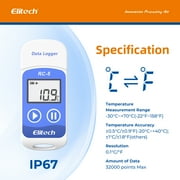 مسجل بيانات درجة حرارة Elitech 32000 نقطة RC-5 Elitech