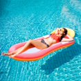 thumbnail image 2 of Hamac Flottant Rangée de Fauteuils Pliants Lit de Bain Matelas Pneumatique Gonflable PVC Été Tapis de Piscine Lit de Couchage Chaise, 2 of 6
