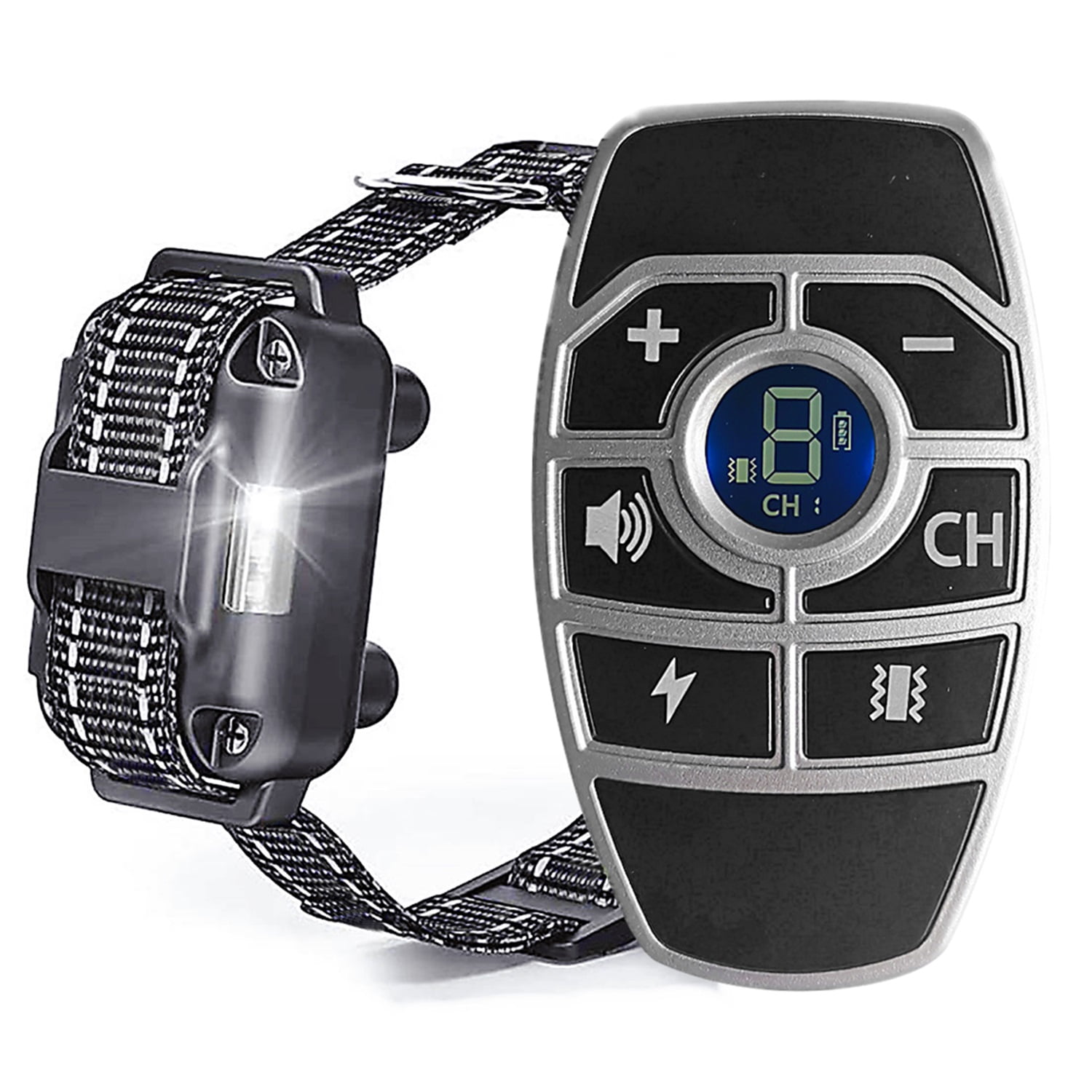 Pefilos Remote Training Collar - 600 Yard (1968 FT) Range - Collar Fits Medium or Large Dogs - Choose from Tone, Vibration, or 8 Levels of Static Stimulation for Training Off Leash Dogs, Black Pefilos Remote Training Collar - 600 Yard (1968 FT) Range - Collar Fits Medium or Large Dogs - Choose from Tone, Vibration, or 8 Levels of Static Stimulation for Training Off Leash Dogs, Black