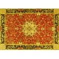 thumbnail image 1 of Ahgly Company Indoor Rectangle Persian Yellow Traditional Area Rugs, 7' x 9', 1 of 4